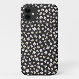 Small White Ddaisy And Chamomile Flowers iPhone 11 Case
