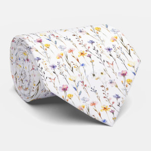 Small Wildflowers Pattern Tie