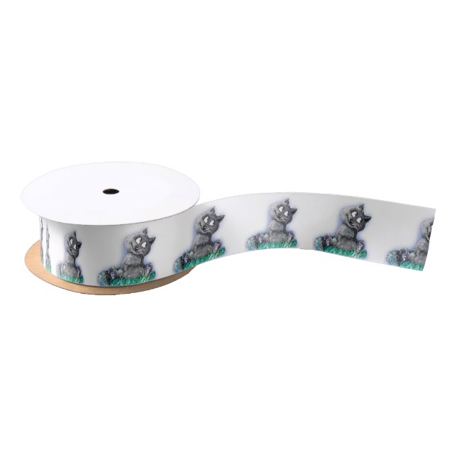 Small wolf satin ribbon (Spool)