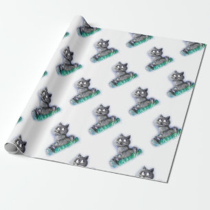 Small wolf wrapping paper