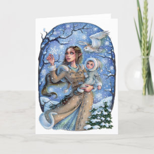 Small Wonders Elven Folded Greeting Card Winter