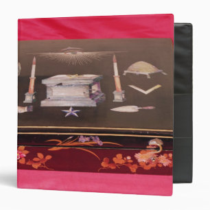 Small wooden case, with symbols of Freemasonry Binder