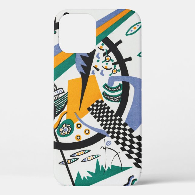 Small Worlds IV, Abstract, Wassily Kandinsky Case-Mate iPhone Case (Back)