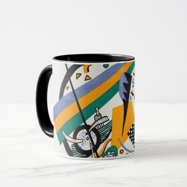 Small Worlds IV, Abstract, Wassily Kandinsky Mug (Front Left)