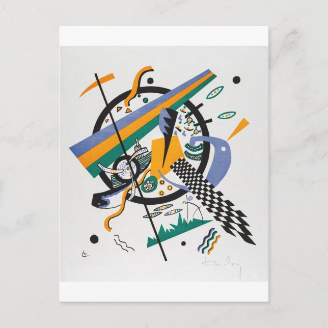 Small Worlds IV, Abstract, Wassily Kandinsky Postcard (Front)