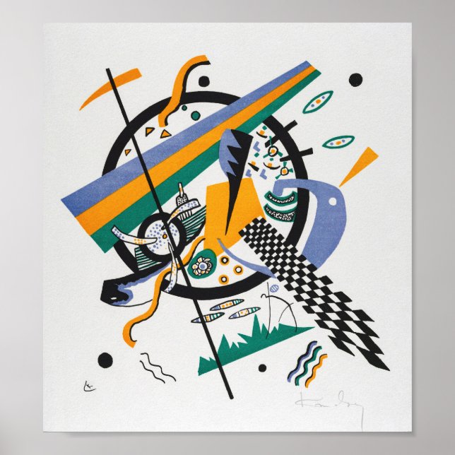 Small Worlds IV, Abstract, Wassily Kandinsky Poster (Front)