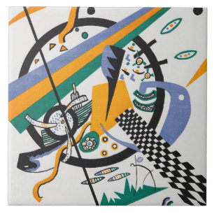 Small Worlds IV, Abstract, Wassily Kandinsky Tile