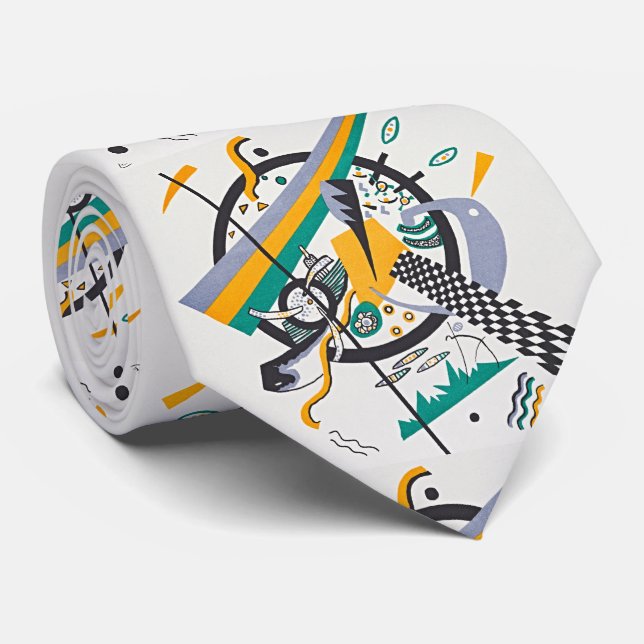 Small Worlds IV by Wassily Kandinsky Tie (Rolled)