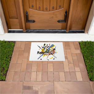 Small worlds, Vassily Kandinsky in digital colors Doormat