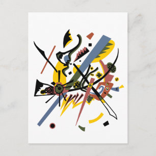 Small worlds, Vassily Kandinsky in digital colors Postcard