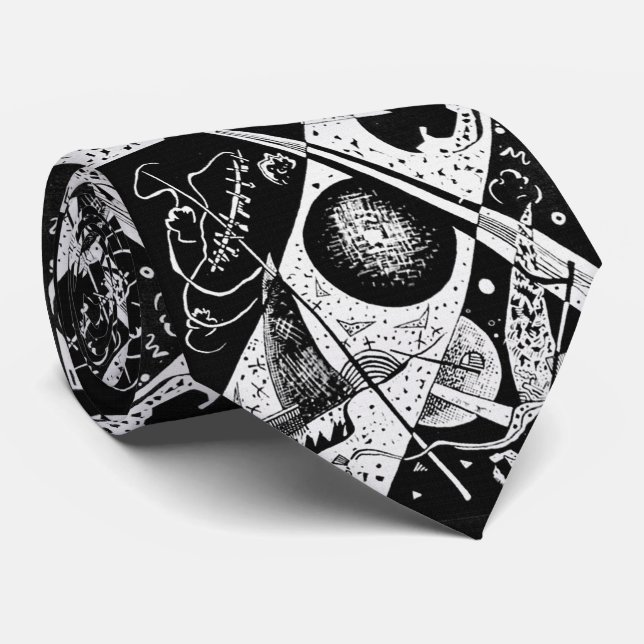 Small Worlds VI - Wassily Kandinsky Art Tie (Rolled)