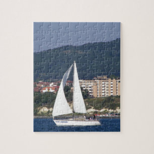 Small Yacht Jigsaw Puzzle