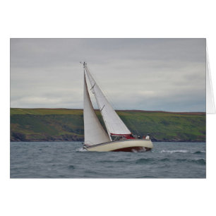 Small Yacht Sailing Hard