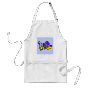 Small Yellow and Purple Pansies Standard Apron