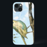 Small Yellow Bird Perched on a Branch Looking up iPhone 13 Case<br><div class="desc">This painting is perfect for your bird collection. The small yellow bird and blue pastel background of this image are simple yet soothing and could be easily added to any Zazzle product offered. Choose this artprint today.</div>