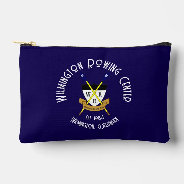 Small Zip Pouch Blue (Front)