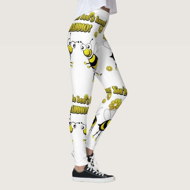 Smaller You’re The Bees Knees Daddio Dancing Bees Leggings (Right)