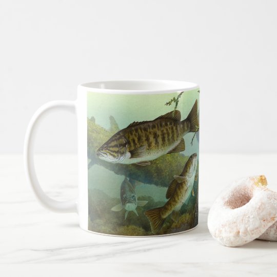 Smallmouth bass coffee mug