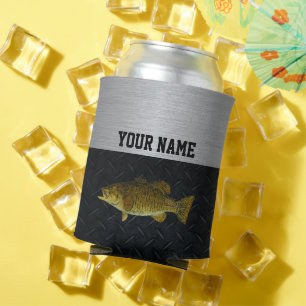 Smallmouth Bass Fishing Name Rugged Can Cooler