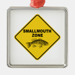 Smallmouth Zone Metal Ornament