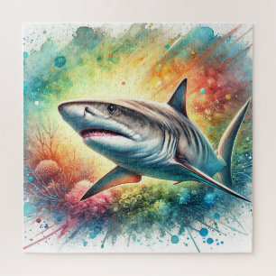 Smalltooth Sand Tiger Shark 160724AREF210 - Waterc Jigsaw Puzzle