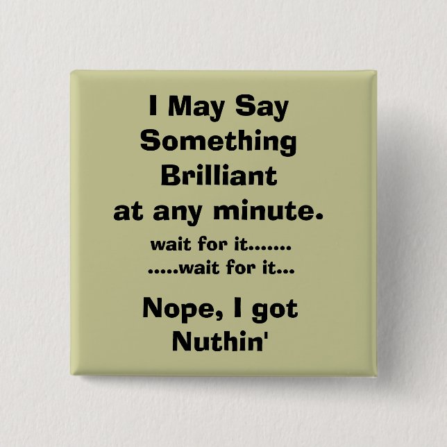 smart 2 inch square button (Front)