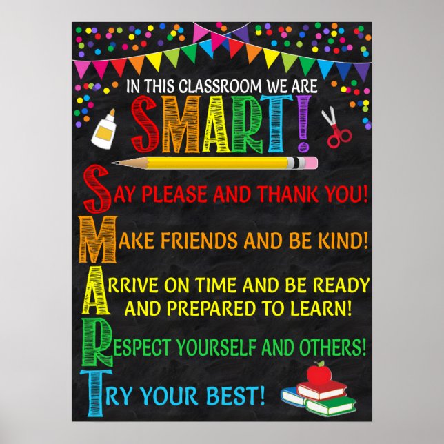 SMART Acronyme Poster en classe (Devant)