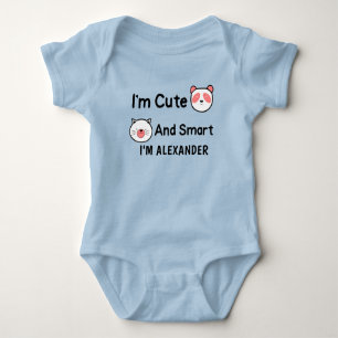Smart And Cute Personalize Baby Bodysuit