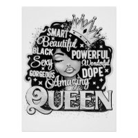 Smart Beautiful Amazing Black Queen Melanin Sista
