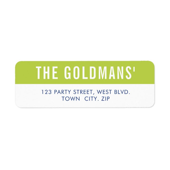 SMART Bold minimal simple type royal blue lime (Front)