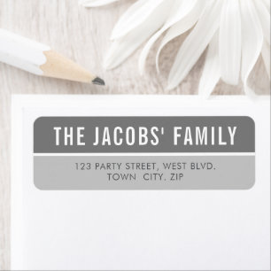 SMART Bold minimum bloc simple cool gris