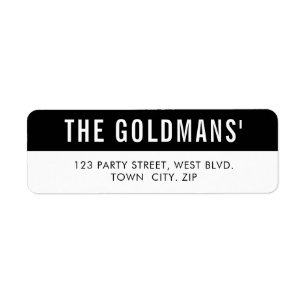 SMART Bold minimum simple type de bloc noir blanc