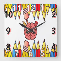 Smart Brain Wall Clock – Fun Back To School Time