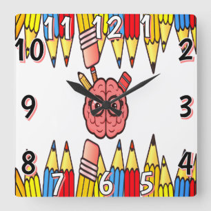 Smart Brain Wall Clock – Fun Back To School Time
