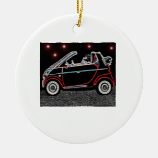 Smart Car Ceramic Ornament (Front)