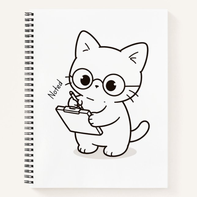 Smart Cat - Chill Dog Notebook (Front)