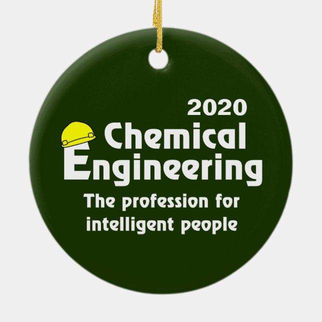 Smart Chemical Engineer Ceramic Ornament (Back)