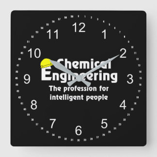 Smart Chemical Engineer Square Wall Clock