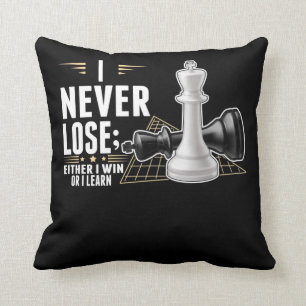 Smart Chess Player Intelligent Board game Throw Pillow