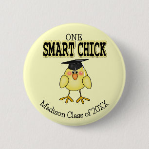 Smart Chick 2 Inch Round Button