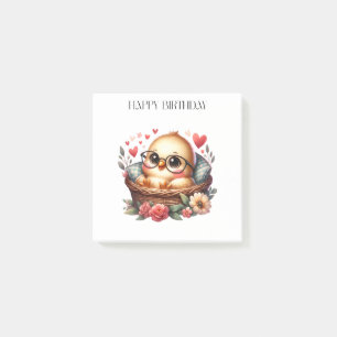 Smart Chick Birthday Post-it Notes