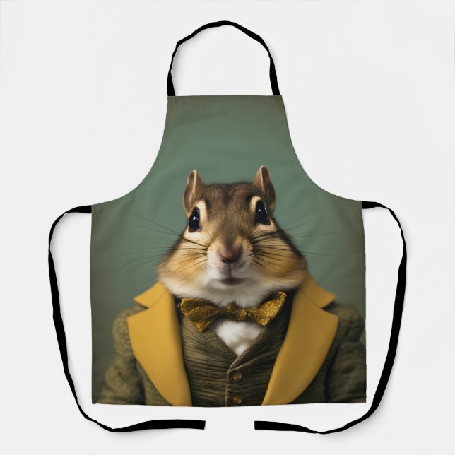 Smart Chipmunk Apron (Front)
