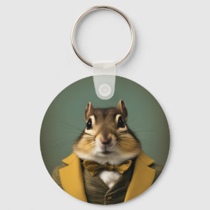 Smart Chipmunk Keychain