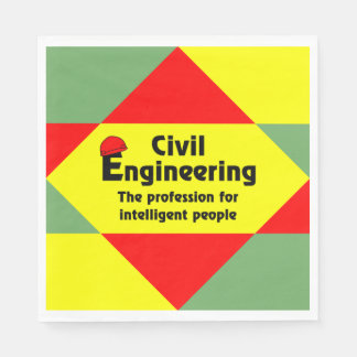 Smart Civil Engineer Block Napkin