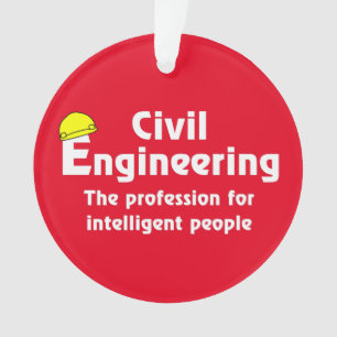 Smart Civil Engineer Ornament
