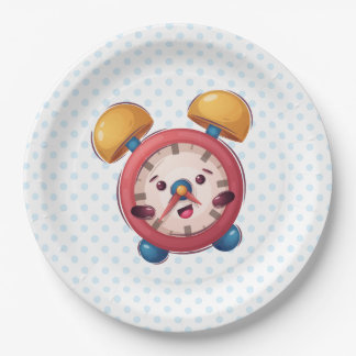 Smart Clock Collection - Blue Paper Plates
