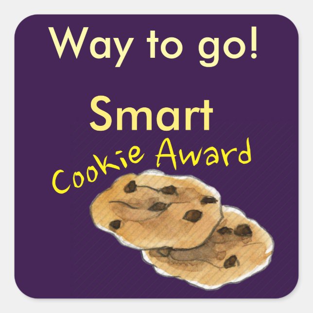 Smart Cookie Award Student Incentive Stickers (Front)