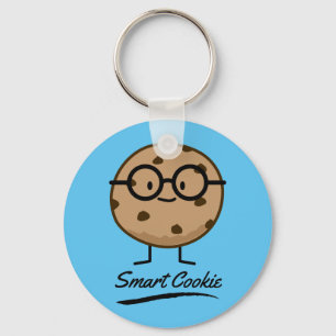 Smart Cookie Chocolate Chip Cookies Glasses Keychain