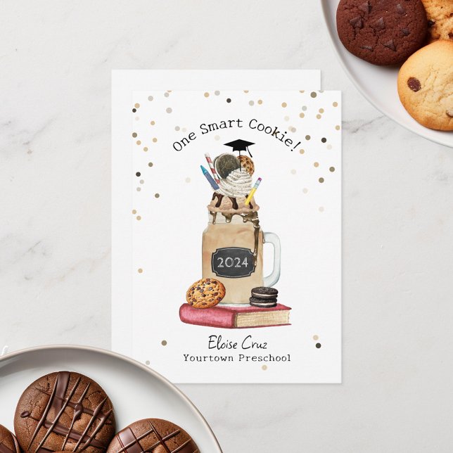 Smart Cookie Milkshake Graduate Faire-part (Créateur téléchargé)
