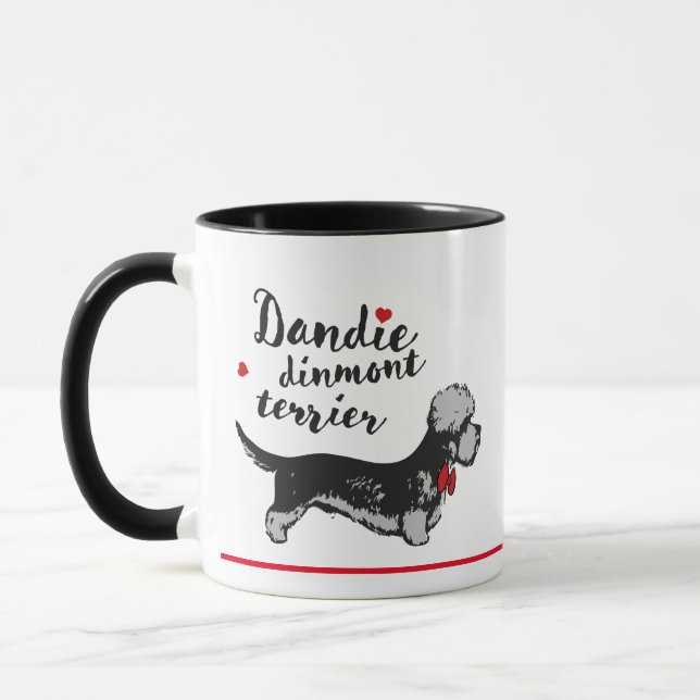 Smart Dandie Dinmont Terrier Mug (Left)